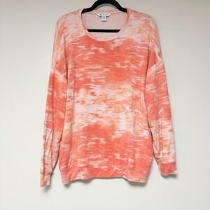 Athleta Women's Pink Tye Dye Pullover Sweatshirt Size‎ M